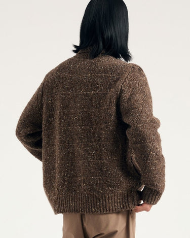 Norse Projects Erik Donegal Diamond Jacket Seal Brown - KYOTO - Norse Projects
