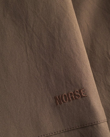 Norse Projects Ezra Fatigue Solotex Twill Shorts Chestnut - KYOTO - Norse Projects