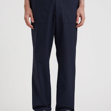 Norse Projects Ezra Fatigue Solotex Twill Trouser Dark Navy - KYOTO - Norse Projects