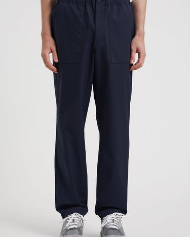 Norse Projects Ezra Fatigue Solotex Twill Trouser Dark Navy - KYOTO - Norse Projects