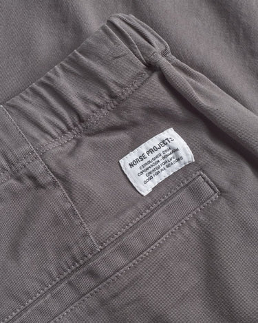 Norse Projects Ezra Relaxed Organic Stretch Twill Trouser Graphite - KYOTO - Norse Projects
