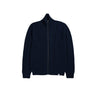 Norse Projects Hagen Wool Cotton Rib Full Zip Jacket Dark Navy - KYOTO - Norse Projects