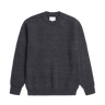 Norse Projects Henning Cotton Wool Rib Sweater Dark Grey Melange - KYOTO - Norse Projects