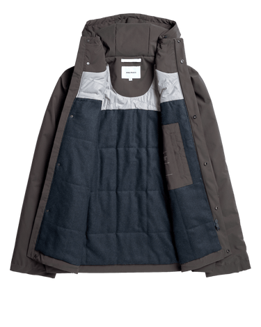 Norse Projects Herluf Alpinix Smart Merino Jacket Seal Brown - KYOTO - Norse Projects