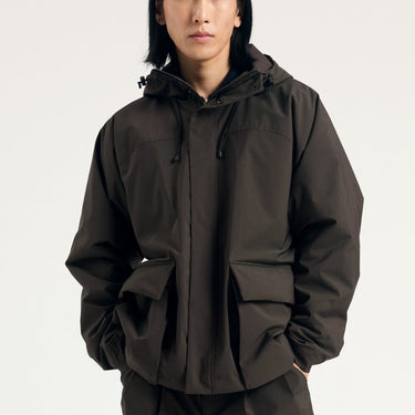 Norse Projects Herluf Alpinix Smart Merino Jacket Seal Brown - KYOTO - Norse Projects
