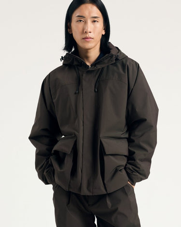 Norse Projects Herluf Alpinix Smart Merino Jacket Seal Brown - KYOTO - Norse Projects