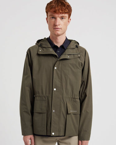 Norse Projects Herluf Tech Poplin Jacket Ivy Green - KYOTO - Norse Projects