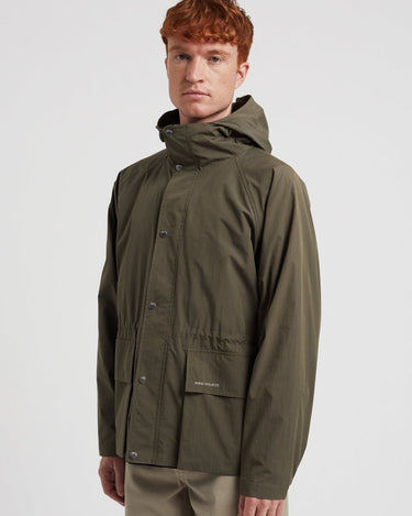 Norse Projects Herluf Tech Poplin Jacket Ivy Green - KYOTO - Norse Projects