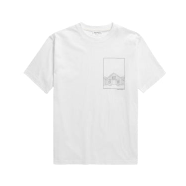 Norse Projects Johannes Kanonbadsvej Print T - shirt White - KYOTO - Norse Projects