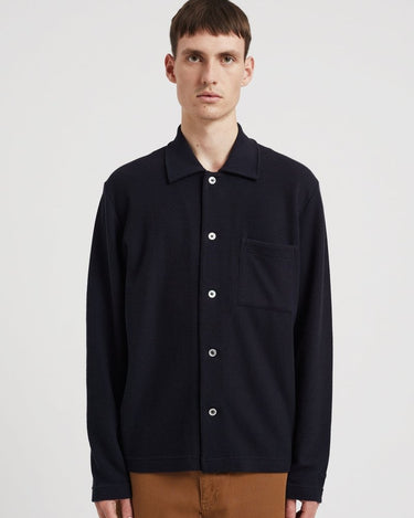 Norse Projects Jorn Double Face Overshirt Dark Navy - KYOTO - Norse Projects