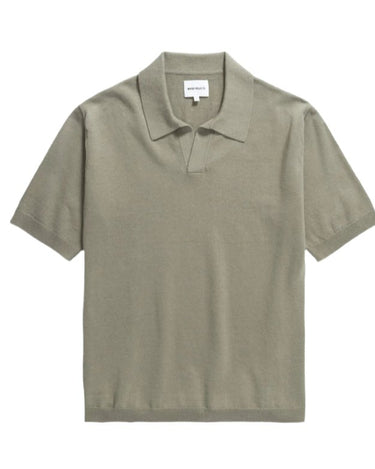Norse Projects Leif Linen Polo Clay - KYOTO - Norse Projects