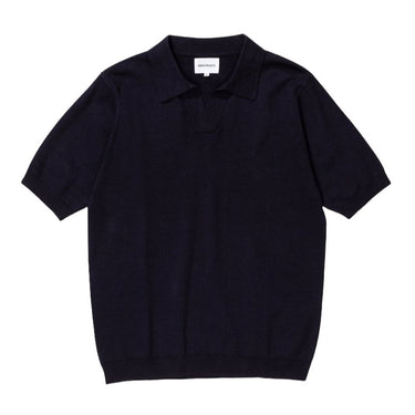 Norse Projects Leif Linen Polo Dark Navy - KYOTO - Norse Projects