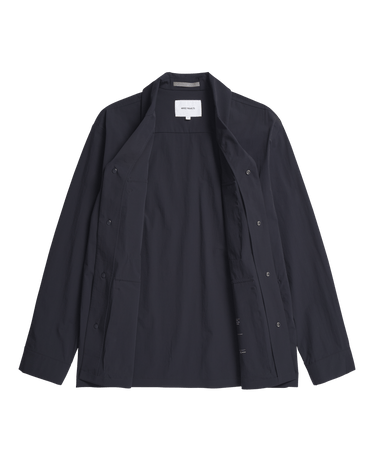 Norse Projects Mads Travel Light Overshirt Dark Navy - KYOTO - Norse Projects