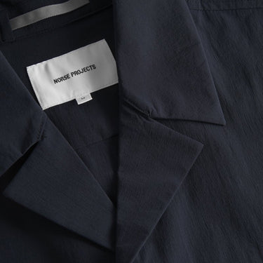 Norse Projects Mads Travel Light Overshirt Dark Navy - KYOTO - Norse Projects