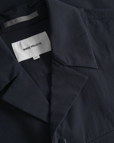 Norse Projects Mads Travel Light Overshirt Dark Navy - KYOTO - Norse Projects