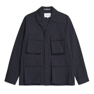 Norse Projects Mads Travel Light Overshirt Dark Navy - KYOTO - Norse Projects