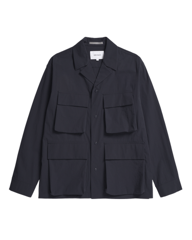 Norse Projects Mads Travel Light Overshirt Dark Navy - KYOTO - Norse Projects