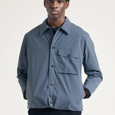 Norse Projects Marcus Windstopper Overshirt Graphite - KYOTO - Norse Projects