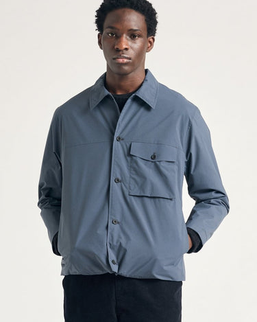 Norse Projects Marcus Windstopper Overshirt Graphite - KYOTO - Norse Projects