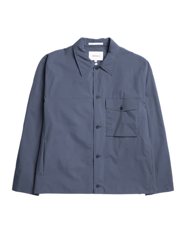 Norse Projects Marcus Windstopper Overshirt Graphite - KYOTO - Norse Projects