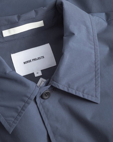 Norse Projects Marcus Windstopper Overshirt Graphite - KYOTO - Norse Projects