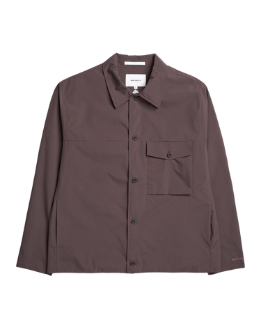 Norse Projects Marcus Windstopper Overshirt Seal Brown - KYOTO - Norse Projects