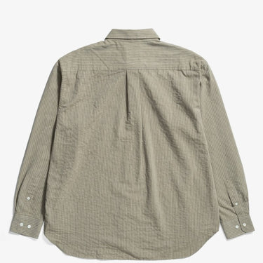 Norse Projects Mo Oversized Striped Shirt Clay - KYOTO - Norse Projects