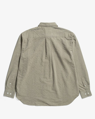 Norse Projects Mo Oversized Striped Shirt Clay - KYOTO - Norse Projects