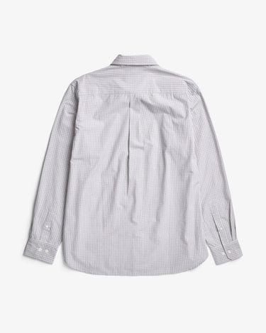 Norse Projects Ole Oversize Poplin Check Shirt Oatmeal - KYOTO - Norse Projects