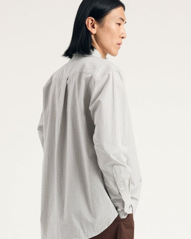 Norse Projects Ole Oversize Poplin Check Shirt Oatmeal - KYOTO - Norse Projects
