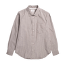 Norse Projects Ole Oversize Poplin Check Shirt Walnut - KYOTO - Norse Projects