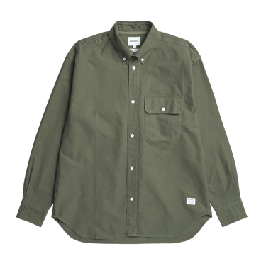 Norse Projects Ole Oversized GMD Oxford Shirt Olive Night - KYOTO - Norse Projects