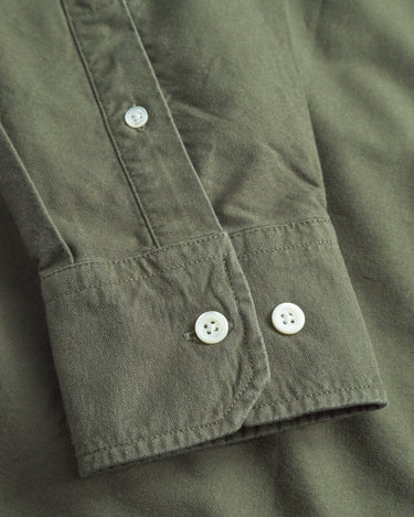 Norse Projects Ole Oversized GMD Oxford Shirt Olive Night - KYOTO - Norse Projects