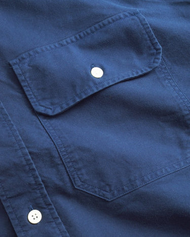 Norse Projects Ole Oversized GMD Oxford Shirt Workwear Blue - KYOTO - Norse Projects