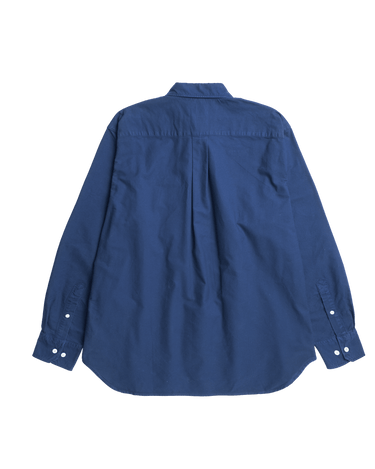 Norse Projects Ole Oversized GMD Oxford Shirt Workwear Blue - KYOTO - Norse Projects