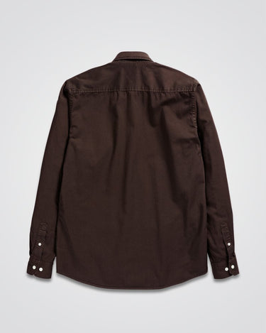 Norse Projects Osvald BD Twill Shirt Espresso - KYOTO - Norse Projects