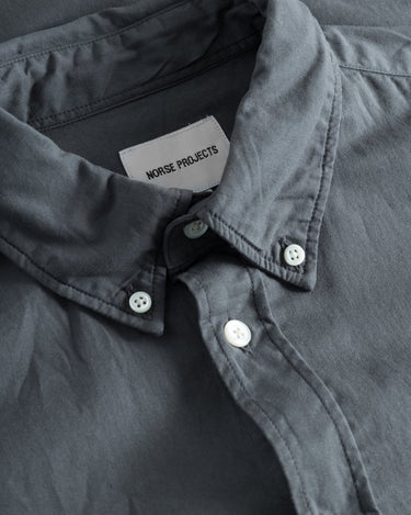 Norse Projects Osvald BD Twill Shirt Norse Grey - KYOTO - Norse Projects