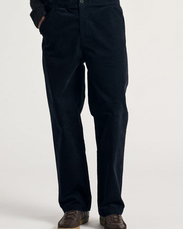 Norse Projects Ragnar 2.0 Relaxed Solotex Corduroy Pant Dark Navy - KYOTO - Norse Projects