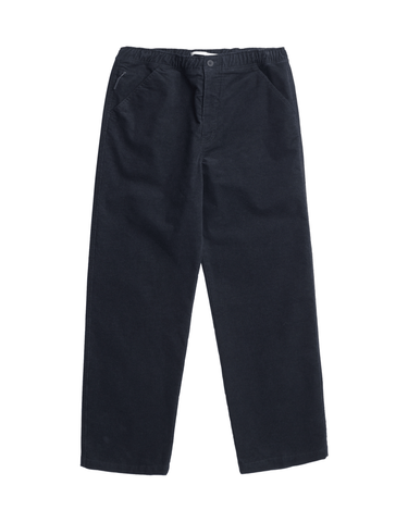 Norse Projects Ragnar 2.0 Relaxed Solotex Corduroy Pant Dark Navy - KYOTO - Norse Projects