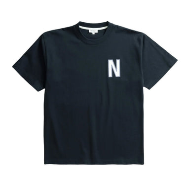 Norse Projects Simon Loose Large N T - shirts Dark Navy - KYOTO - Norse Projects