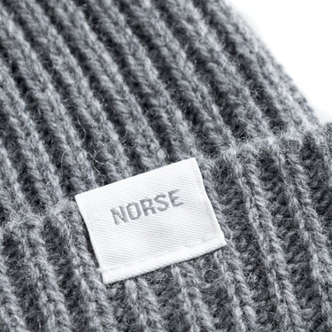 Norse Projects Standard Merino Lambswool Beanie Grey Melange - KYOTO - Norse Projects