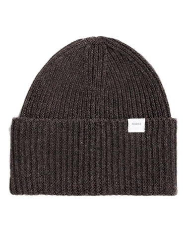 Norse Projects Standard Merino Lambswool Beanie Heathland Brown - KYOTO - Norse Projects