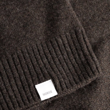 Norse Projects Standard Merino Lambswool Polo Heathland Brown - KYOTO - Norse Projects