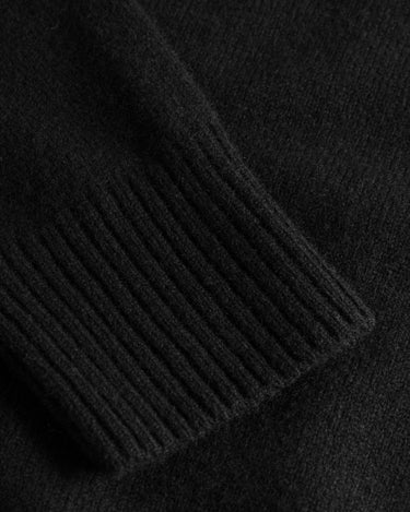 Norse Projects Standard Merino Lambswool Sweater Black - KYOTO - Norse Projects