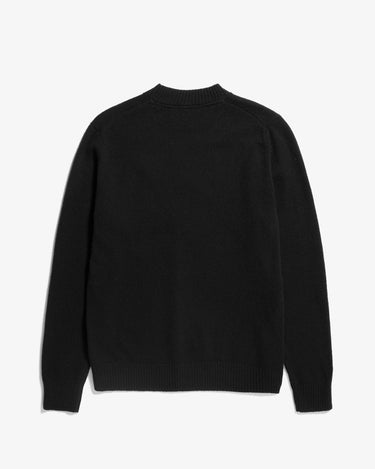 Norse Projects Standard Merino Lambswool Sweater Black - KYOTO - Norse Projects