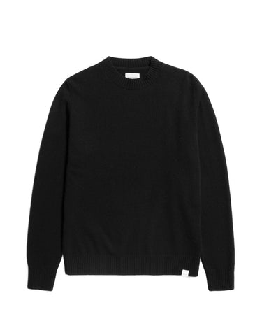 Norse Projects Standard Merino Lambswool Sweater Black - KYOTO - Norse Projects