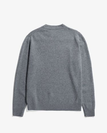 Norse Projects Standard Merino Lambswool Sweater Grey Melange - KYOTO - Norse Projects