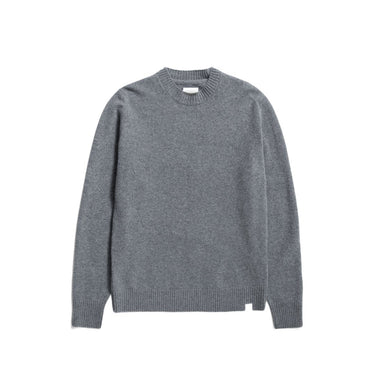 Norse Projects Standard Merino Lambswool Sweater Grey Melange - KYOTO - Norse Projects