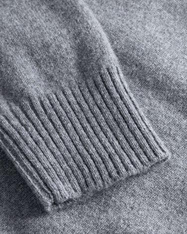 Norse Projects Standard Merino Lambswool Sweater Grey Melange - KYOTO - Norse Projects