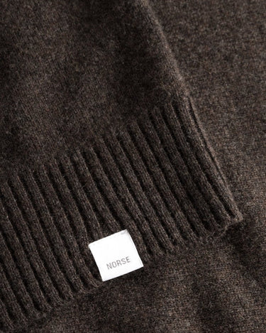 Norse Projects Standard Merino Lambswool Sweater Heathland Brown - KYOTO - Norse Projects